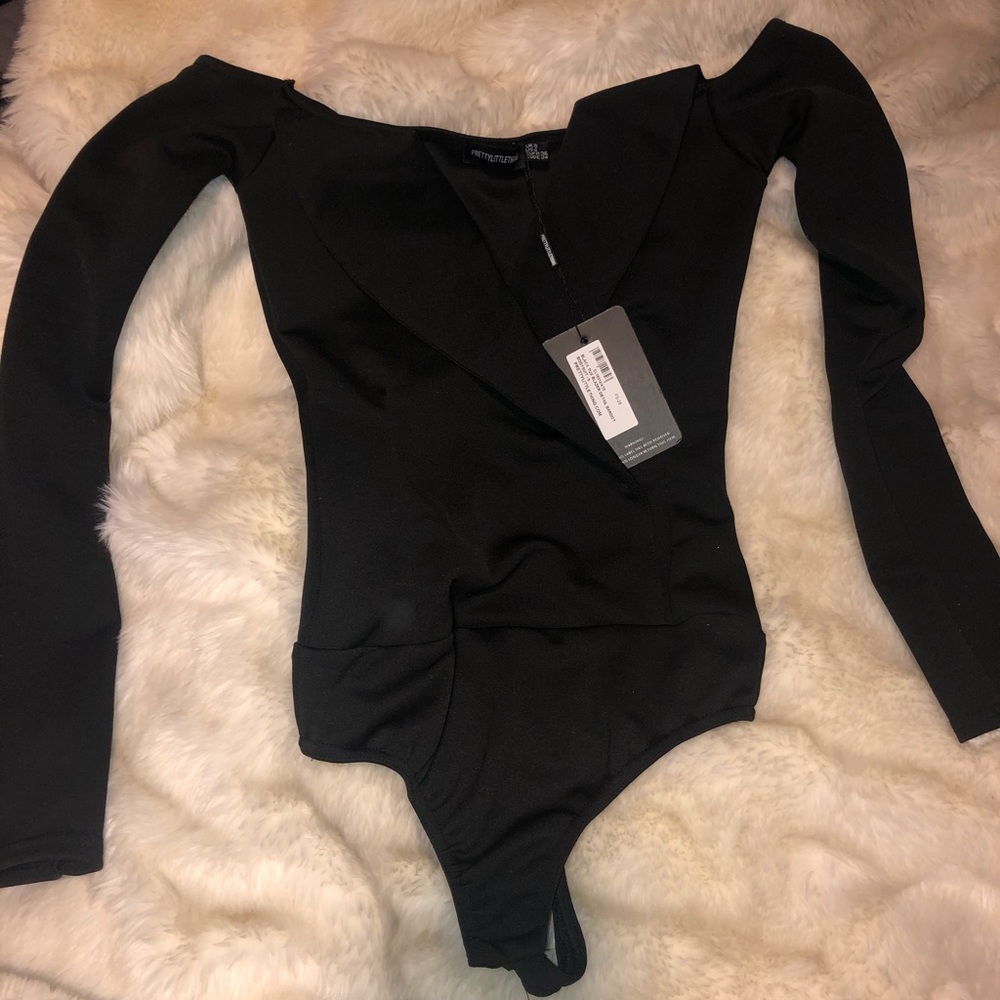 Off the shoulder blazer bodysuit